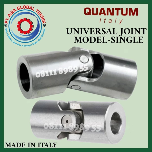 MA-16 8x16x56 SINGLE UNIVERSAL JOINT MILD STEEL QUANTUM - ITALY