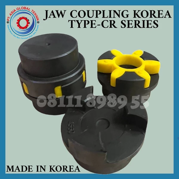 JAW COUPLING KOREA CR 8090 MAX.BORE 110MM - SOLID BORE CAST IRON