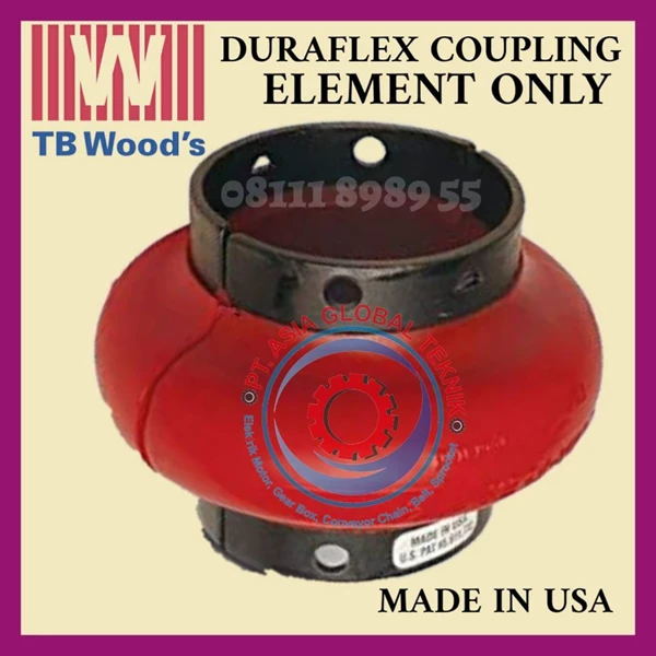 DURAFLEX COUPLING WE20 ELEMENT ONLY WITHOUT HUB MADE IN USA
