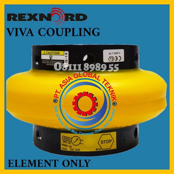 VIVA COUPLING REXNORD V150 P/N 10312618 ELEMENT/RUBBER