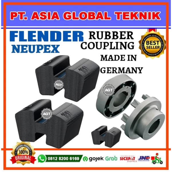 FLENDER NEUPEX RUBBER COUPLING B80 RUBBER ONLY 1SET 6PCS MADE IN GERMANY