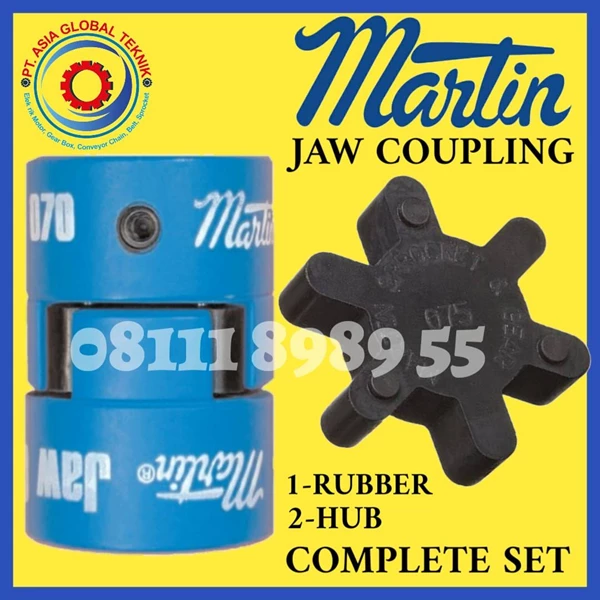 ML190 Max BORE 55mm COMPLETE SET JAW COUPLING MARTIN CAST IRON