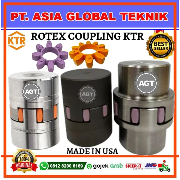 ROTEX COUPLING KTR GR 28/38 C/I WITH ELEMENT MAX BORE 38mm GERMANY