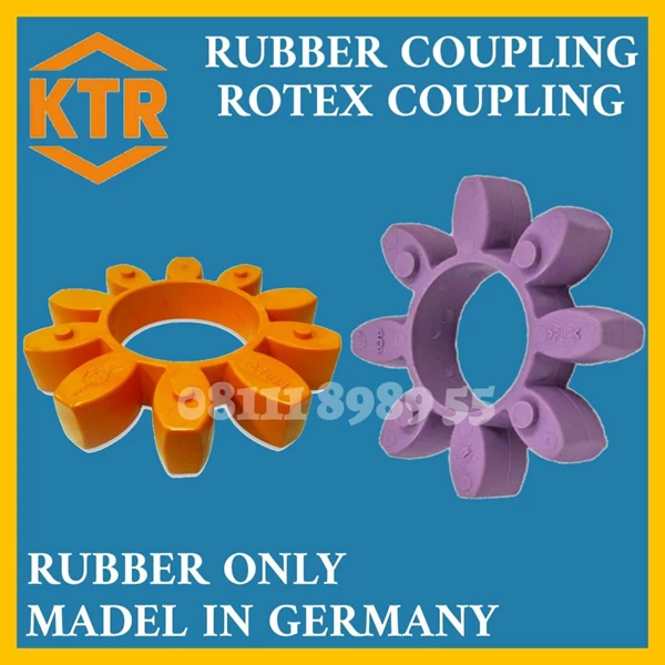 ROTEX ELEMENT ONLY KTR GR75 Material T-PUR (92-98 Shore) ORANGE/PURPLE