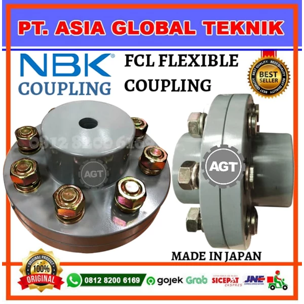 NBK COUPLING FCL125 MAX BORE 28/32MM- 4BOLT- F3 ORGINAL BRAND JAPAN
