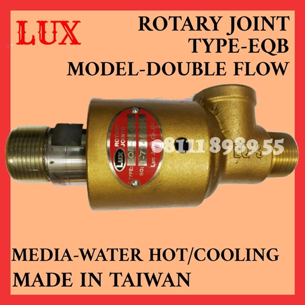 EQB ROTARY JOINT SIZE 1/2 IN 15A DUOFLOW APLIKASI - WATER MAX TEMP 100°C