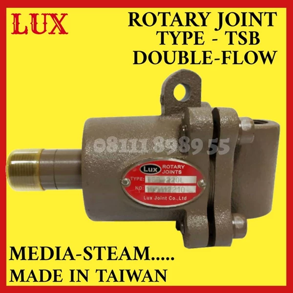 TSB SIZE 20A 3/4 IN DUOFLOW MEDIA STEAM/UP ROTARY JOINT LUX - TAIWAN